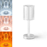 LED Crystal Projection Desk Lamp Restaurants Bar Bedside Decoration USB Table Light RGB Remote Control Romantic Night Lights