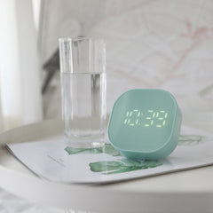 Timing Smart Small Alarm Clock Square Mini Cartoon Simple Digital Clock Luminous Electronic Clock