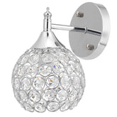 Wall Lamp Indoor Lighting Wall Lamp Crystal Lights Decoration Bedside Wall Sconce Sliver for Modern Home Lighting