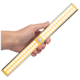 LED Closet Light USB Rechargeable Under-Cabinet Lamp Wireless Motion Sensor Night Light with Magnetic Strip for Cabinet Wardrobe