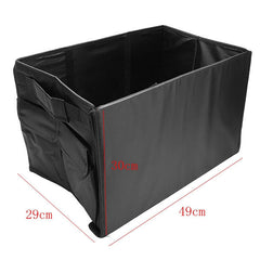 Oxford Cloth Collapsible Car Storage Box Trunk Storage Compartment 49X29X30cm