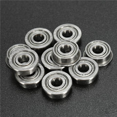 10pcs 4x10x4mm Metal Shielded Flange Ball Bearing