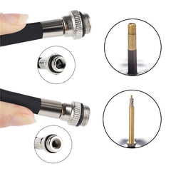 Bicycle Tire Repair Tools Kit Riding Equipment with Cycling Schrader/Presta Tyre Pump Patch Lever Needle