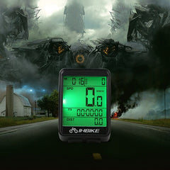 Bicycle Computer Backlight Wireless Waterproof MTB Bike Cycling Odometer Stopwatch Speedometer Watch LED Digital Rate