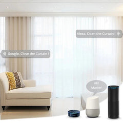 Smart Curtains Bluetooth Wireless Automatic Curtain Opener Rechargeable Switchbot Curtain Robot Curtains Remote Control Alexa Google Home