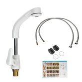 Kitchen Sink Faucet Pull Out Rotation Spray Mixer Liftable Cold And Hot Water