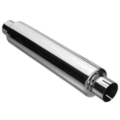 2.5inch Exhaust Resonator Muffler Silencer Box 4x18inch Long Round High Flow AU