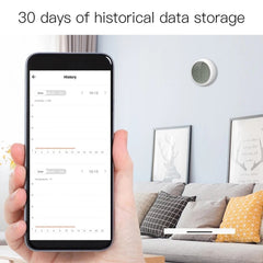 Smart Temperature And Humidity Sensor LCD Display Battery Powered with Smart Life App Alexa Google Home