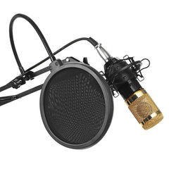 Pro Condenser Microphone Kit Studio Suspension Boom Scissor Arm Stand with Fliter