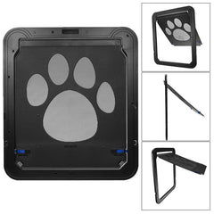 Dog Cat Pet Door Screen Window ABS Magnetic Auto Lock Flaps