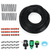 25M Automatic Drip Irrigation Plant Watering Kit Mist Cooling System for Garden Greenhouse