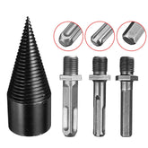 1Pc 42mm HSS Round/Square/Hexagonal Shank Firewood Drill Bit Splitter Wood Split Cone Drill Bit For Tree Cutting