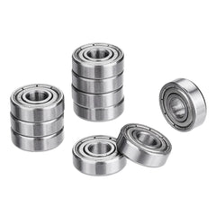 10pcs Bearing I.D 5mm Steel Double Shielded Miniature Deep Groove Ball Bearing