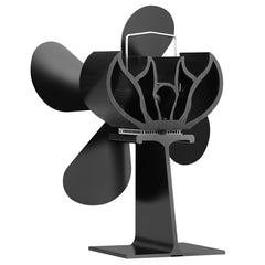 4 Blade Heat Powered Eco Fan Stove Fan for Fireplace Heater