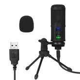 Profession Studio USB Microphone Karaoke Singing Laptop Recording Condenser for PC Computer Gaming Stream Mic