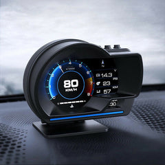 Smart Car OBD2 GPS Gauge HUD Head-Up Digital Display Speedometer Turbo RPM Alarm