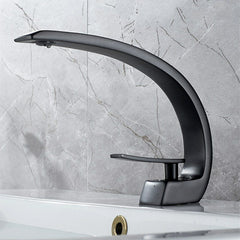 Creative Simple Bathroom Basin Faucets Hot Cold Single Hole Copper Faucet Washbasin Tap for Kitchen Water