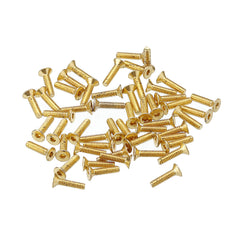 50Pcs Titanium Plated M2.5 Hex Socket Flat Head Countersunk Screws Alloy Steel 12.9 Grade Screw Bolt 5-12mm