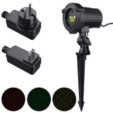 Remote Control Outdoor R&G LED Projector Christmas Garden Stage Light Waterproof AC100-240V