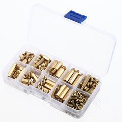 M4BH2 180Pcs M4 Male-Female Brass Hex Column Standoff Support Spacer Pillar for PCB Board