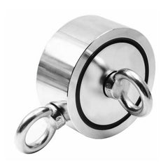 Double Side 94mm 600KG Neodymium Recovery Magnet With 10m Rope Salvage Tool Strong Recovery Fishing Kits