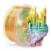 Silk Rainbow filament for 3D Printer High Strength 1KG PLA 1.75MM