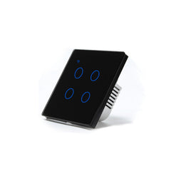 Smart Light Touch Switch 4Gang EU Wireless Remote Control Works with Alexa Google Home