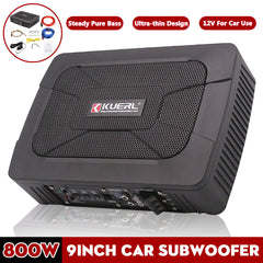 Car Under Seat Active Amplifier Subwoofer Bass Hi-Fi 6*9 inch 800W Slim Car Subwoofer Speaker