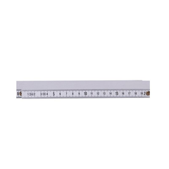 2M Plastic Folding Ruler Straight Ruler Double Scale 10 Locking Joints 200cm Portable Carpenter Measuring Tools