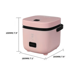 Rice Cooker 200W 1.2L Capacity Non-Stick Coating Portable Rice Cooking Machine Steamer
