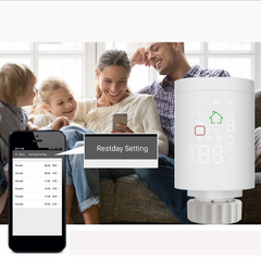 Intelligent Radiator Actuator Programmable Thermostatic Valve Temperature Controller Voice Control via Alexa