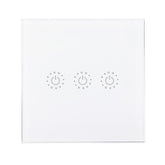EU 433Mhz 3 Gang Smart WIFI Light Switch Interruptor Touch Wall Power Switch App Remote Control Intellegent Switch Work With Alexa Google Home