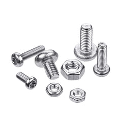 480Pcs M2.5/M3/M4 Torx Machine Screw 304 Stainless Steel Pan Head Bolt Nut Assortment