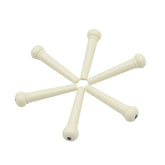 ABS Guitar Parts Endpin with Abalone Dot Bridge End Pin for Acoustic Guitar