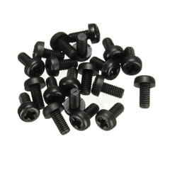 M3NP1 50Pcs M3 Nylon Screw Bolt Black Round Phillips Screw Nut Nylon PCB Standoff Assortment 5-25mm