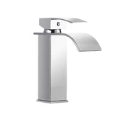 Waterfall Plating Bathroom Basin Faucet Single Lever Hole Hot And Cold Washing Tap