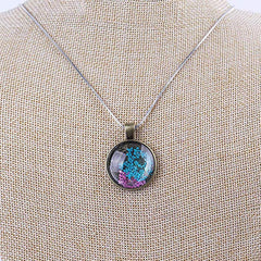 48pcs Time Gem Photo Pendant Pendant 25mm Alloy Bottom Round Water Drop Square