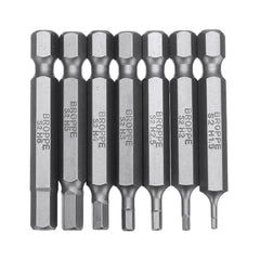 10Pcs Magnetic Hexagon Hex Screwdriver Bits H1.5/H2/H2.5/H3/H4/H5/H6 1/4 Inch Hex Shank Screwdriver Set For Bosch