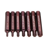 7pcs T20-55 75mm Magnetic Torx Screwdriver Bit 10mm Hex Shank for Impact Screwdriver