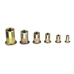 220Pcs Mixed Steel Rivet Nut Rivnuts Blindnuts Nutserts M3-M10 Nut Insert Rivet Assortment Kits
