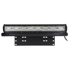 10-30V 23inch Tri-row LED Work Light Bar Combo + Bumper License Plate Mount With Wire Bracket