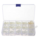 480pcs White/Black M2/M2.5/M3 Nylon Plastic Phillips Screw Round Head Hex Nut Assortment Kits