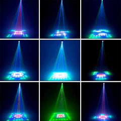 Single Head/Double Heads LED Stage Light 10W 20W RGBW Auto/Voice-activated Party Disco DJ Projector AC90-240V