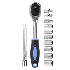 12/46/53pcs 24/27 Teeth Ratchet Wrench Socket Set Hardware Car Boat Motorcycle Repairing Kit Vanadium Tools