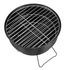 Round Barbecue Grill Foldable Stainless Steel Grill Portable Outdoor Camping Barbecue Grill