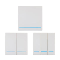 Wall Panel Wireless Remote Transmitter 1 2 3 Button RF Controller Switch For Light Lamp 433MHz