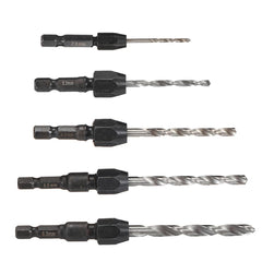 5Pcs 2-6mm Quick Change Twist Drill Bit Set Hex Shank HSS 2/3.2/4/5/6mm