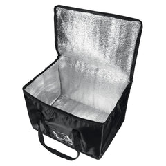 Black Oxford Cloth Insulation Bag Takeaway Storage Cnternal Composite Pearl Cotton Woven Hand Strap PE Film