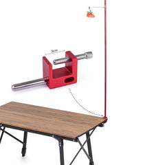 Outdoor Portable Folding Lamp Pole Aluminum Alloy Camping Tent Lantern Fixing Stand Light Holder