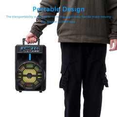 Portable FM Bluetooth Wireless Speaker Subwoofer Heavy Bass Sound System with Remote for Party